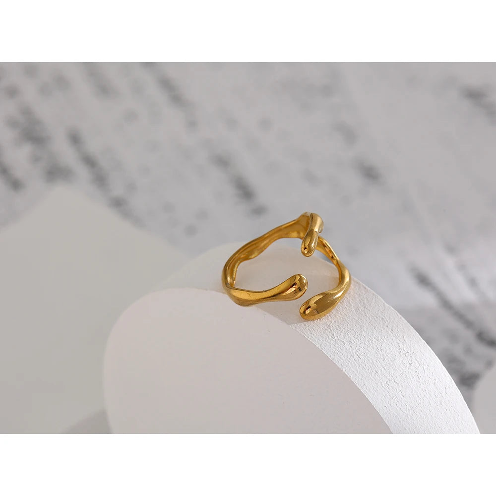 Gold Serpent Wrap Ring