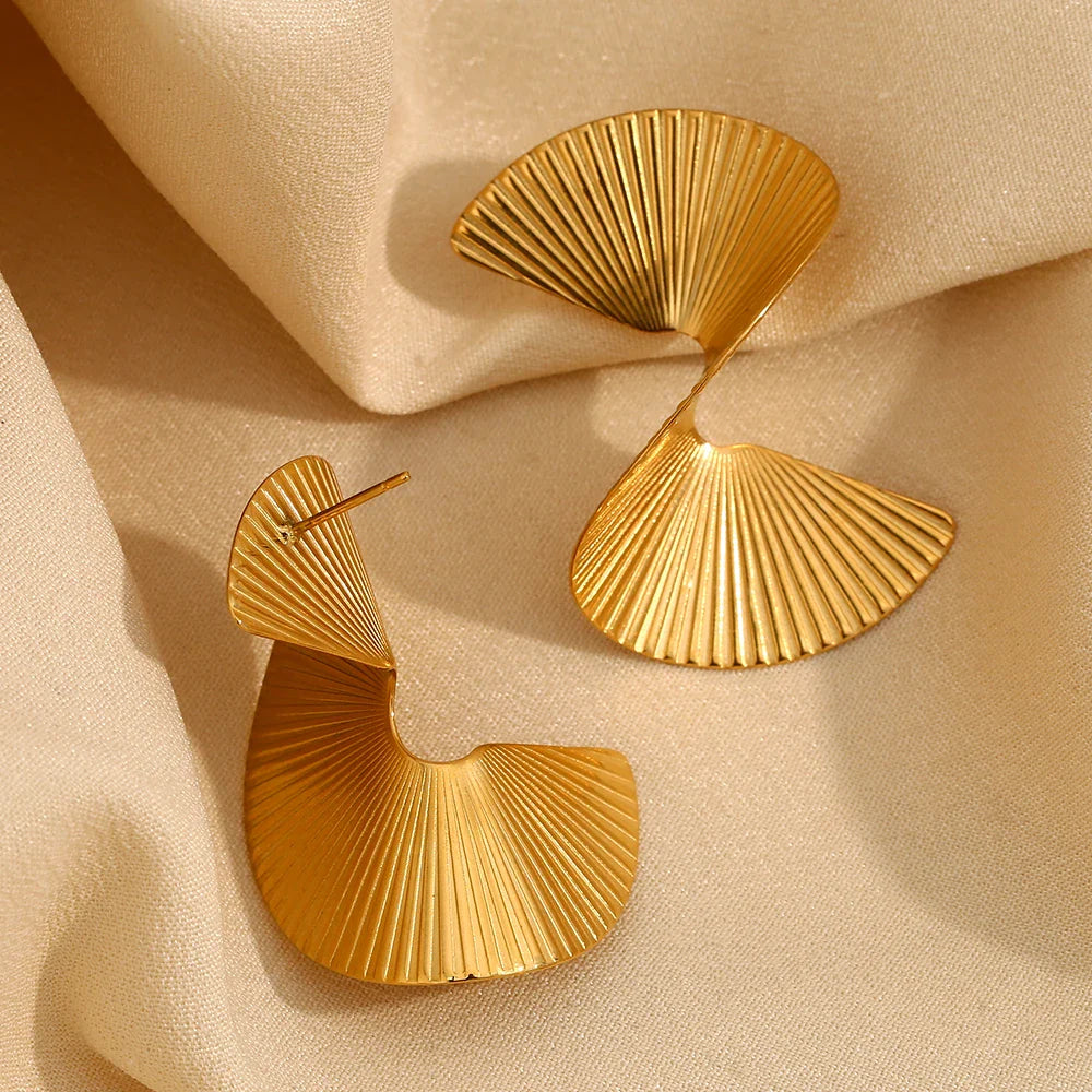 Twisted Fan Earrings