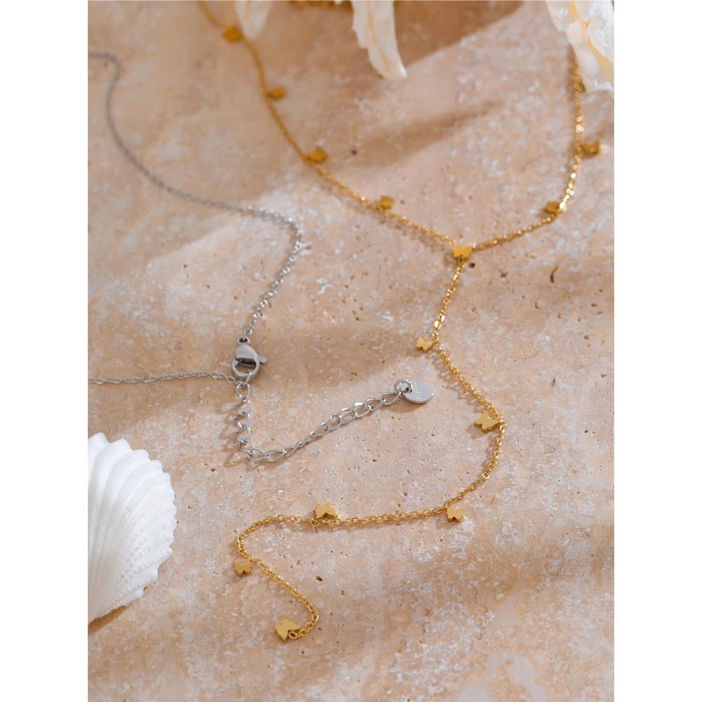 Golden Butterfly Chain Necklace