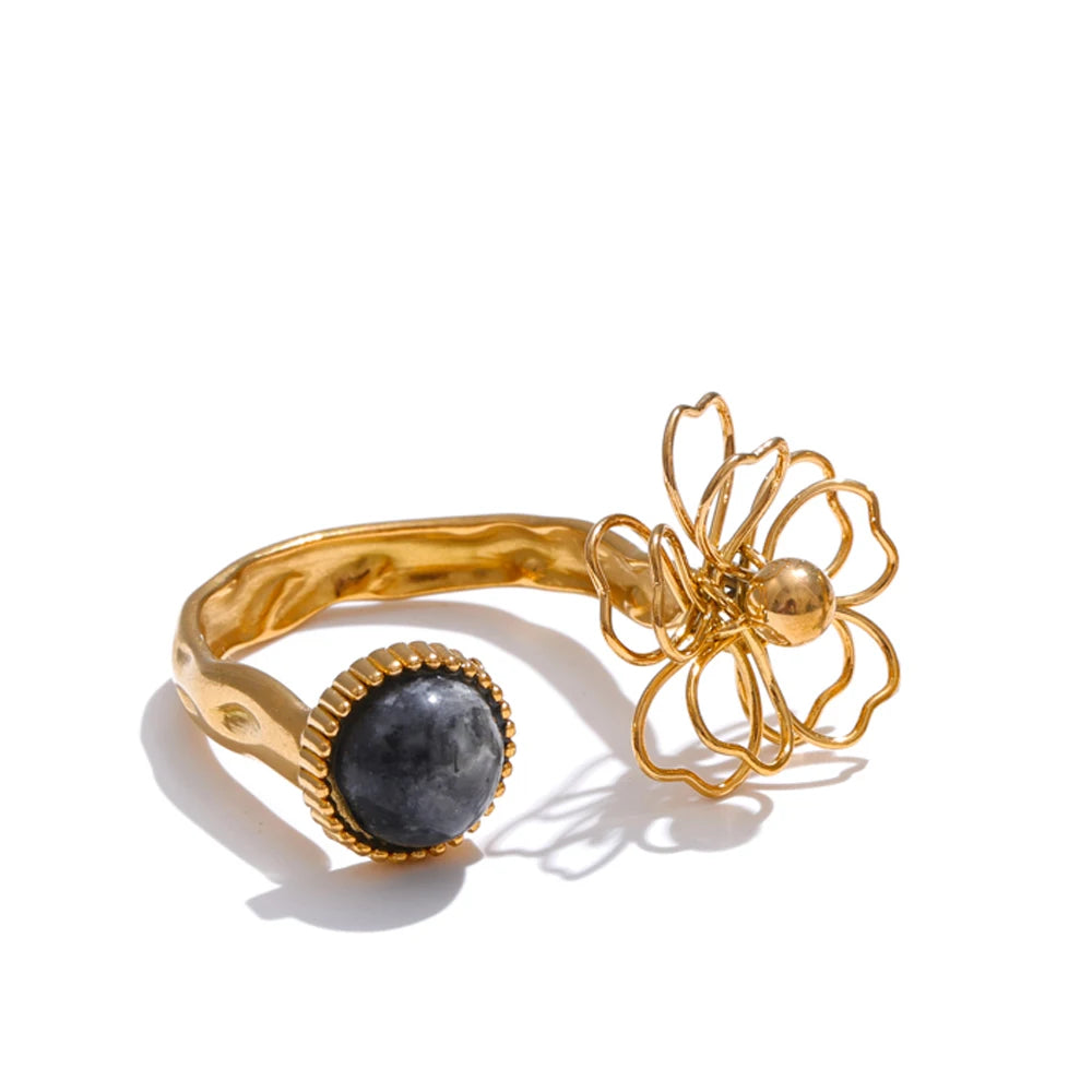 Artistic Gold Open Rings Set