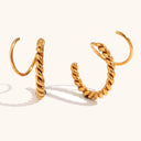 Twisty Hoop Earrings