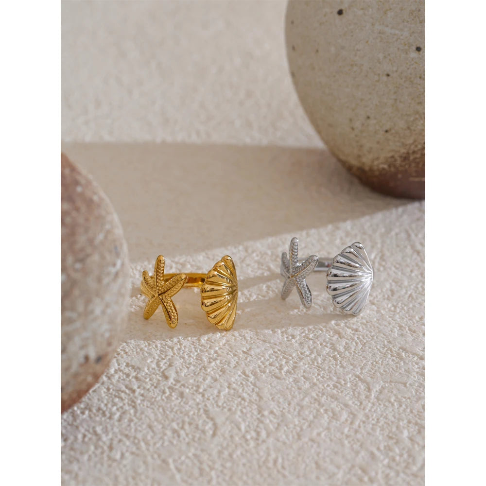 Modern Gold Cuff Ring