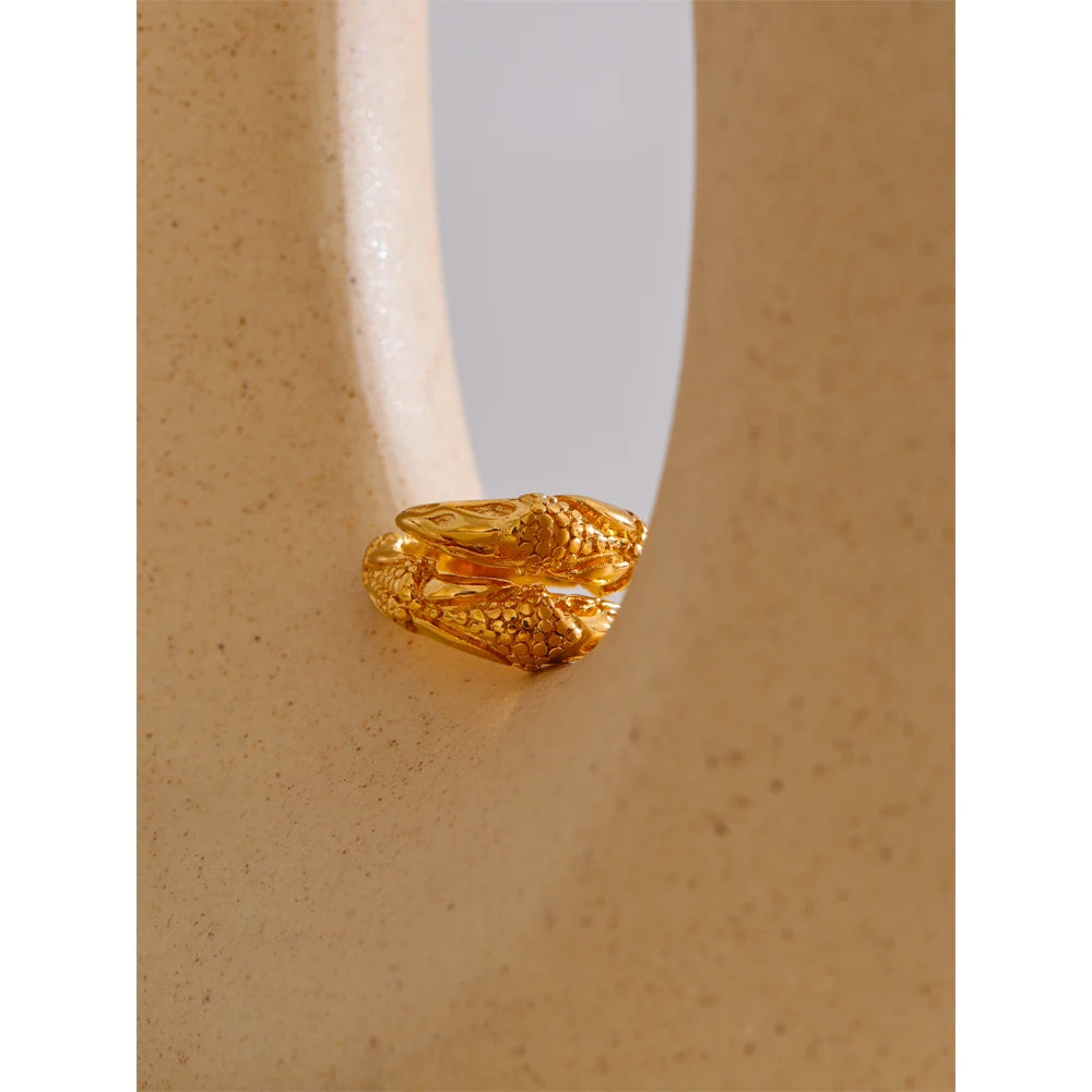Luxe Layered Gold Statement Ring