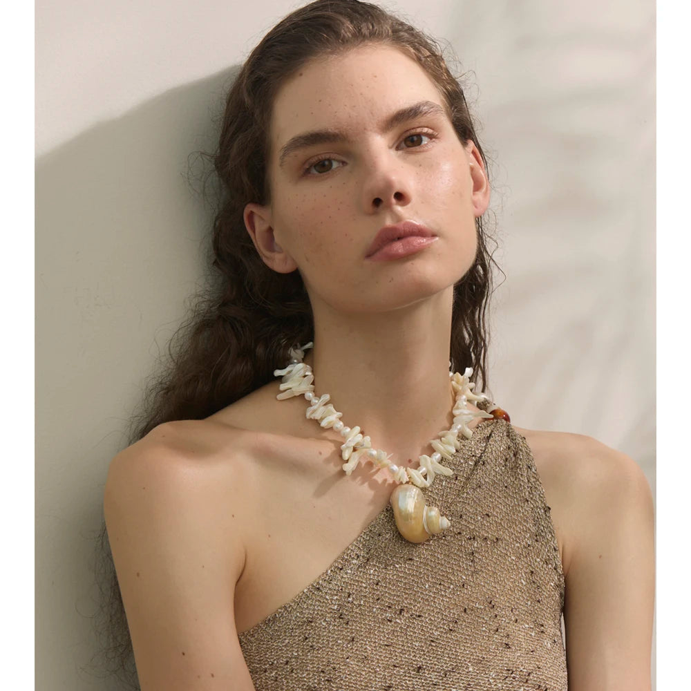 Shell & Stone Necklace