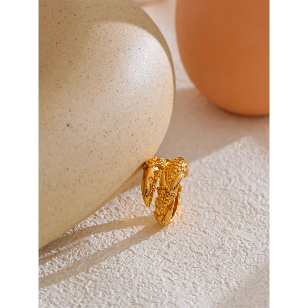 Luxe Layered Gold Statement Ring