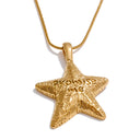 Golden Starfish Necklace