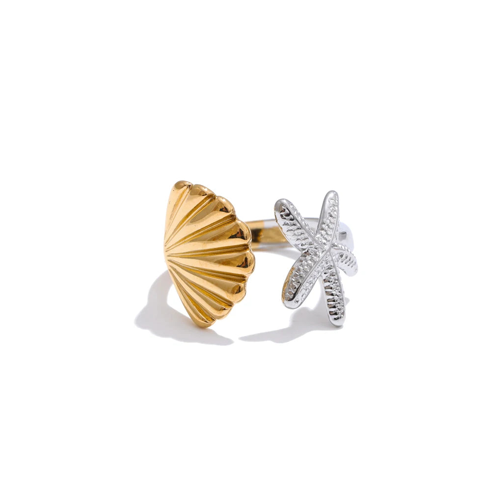 Modern Gold Cuff Ring
