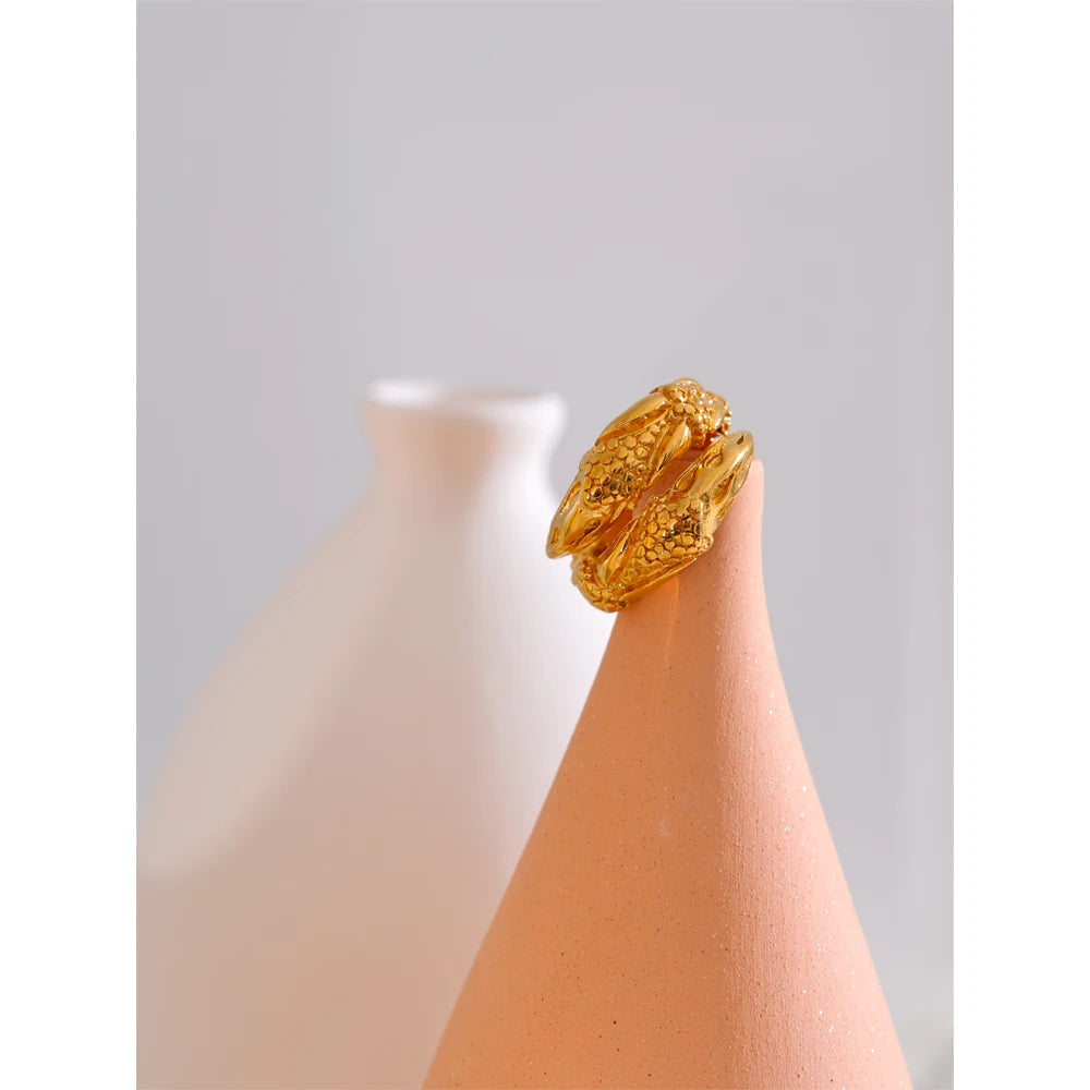 Luxe Layered Gold Statement Ring