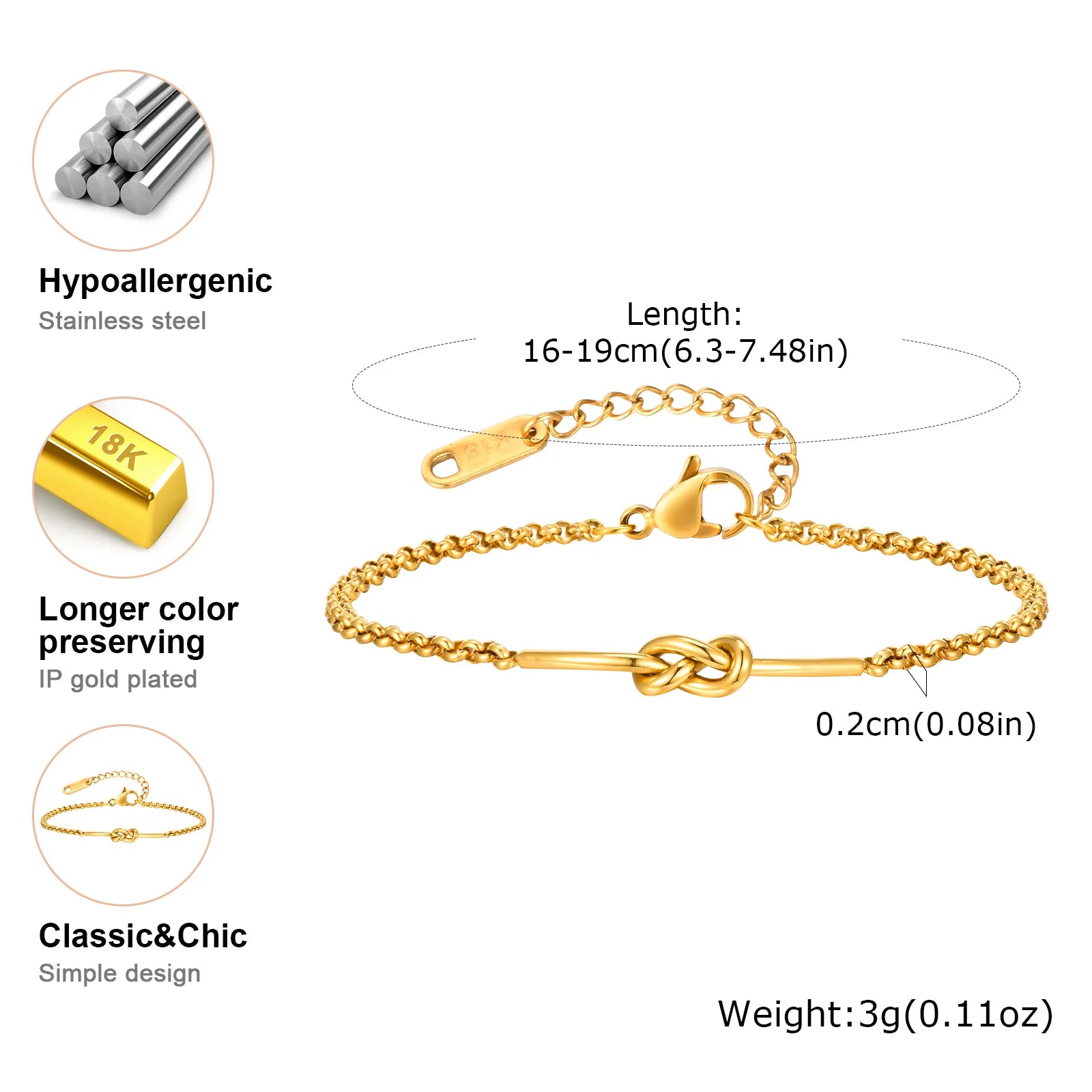 Knotte Link Bracelet