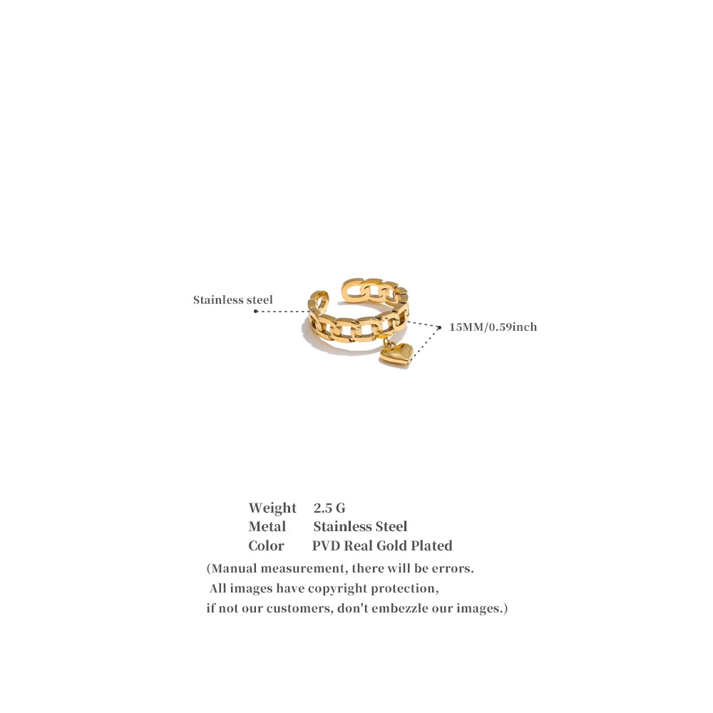 Lina Gold Chain Ring