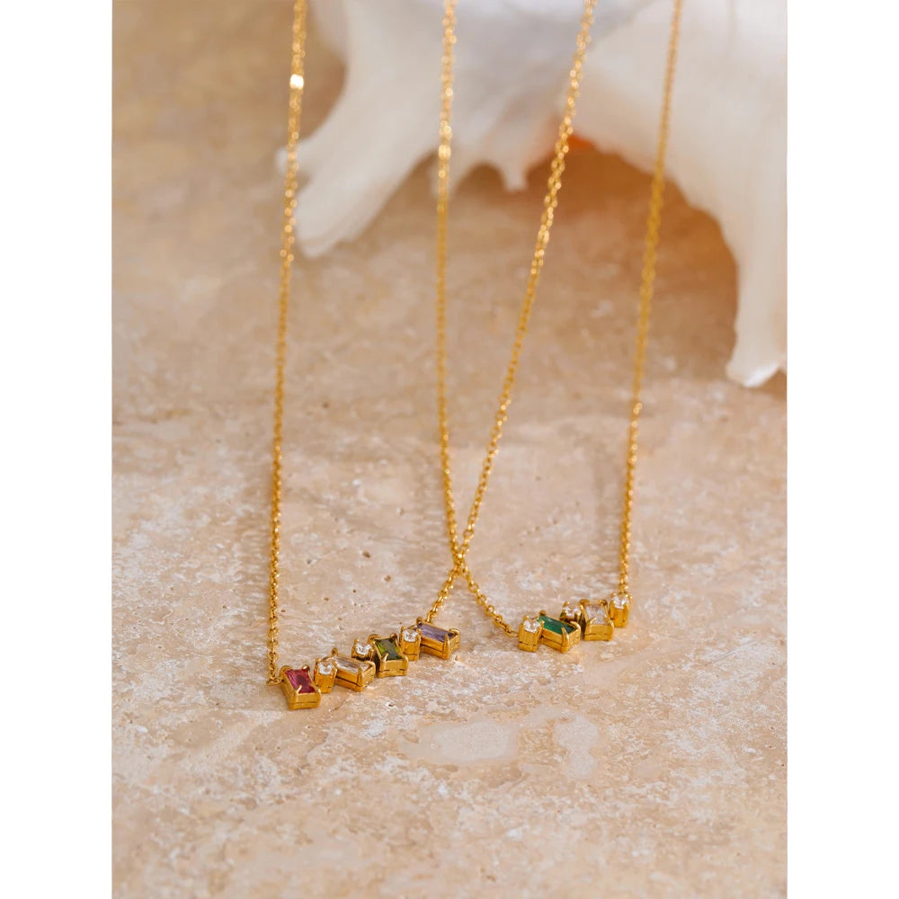 Rainbow Star Crystal Necklace