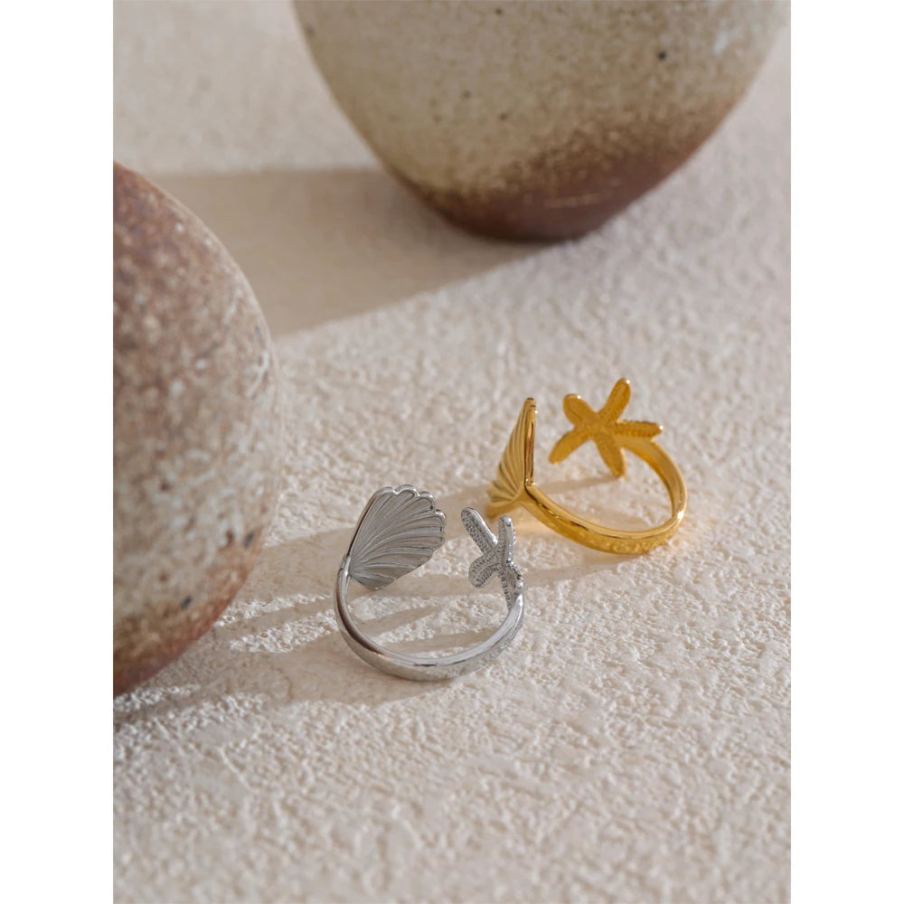 Modern Gold Cuff Ring