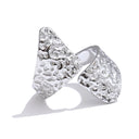 Sculpted Textured Gold Open Ring