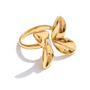 Sculpted Twist Gold Ring