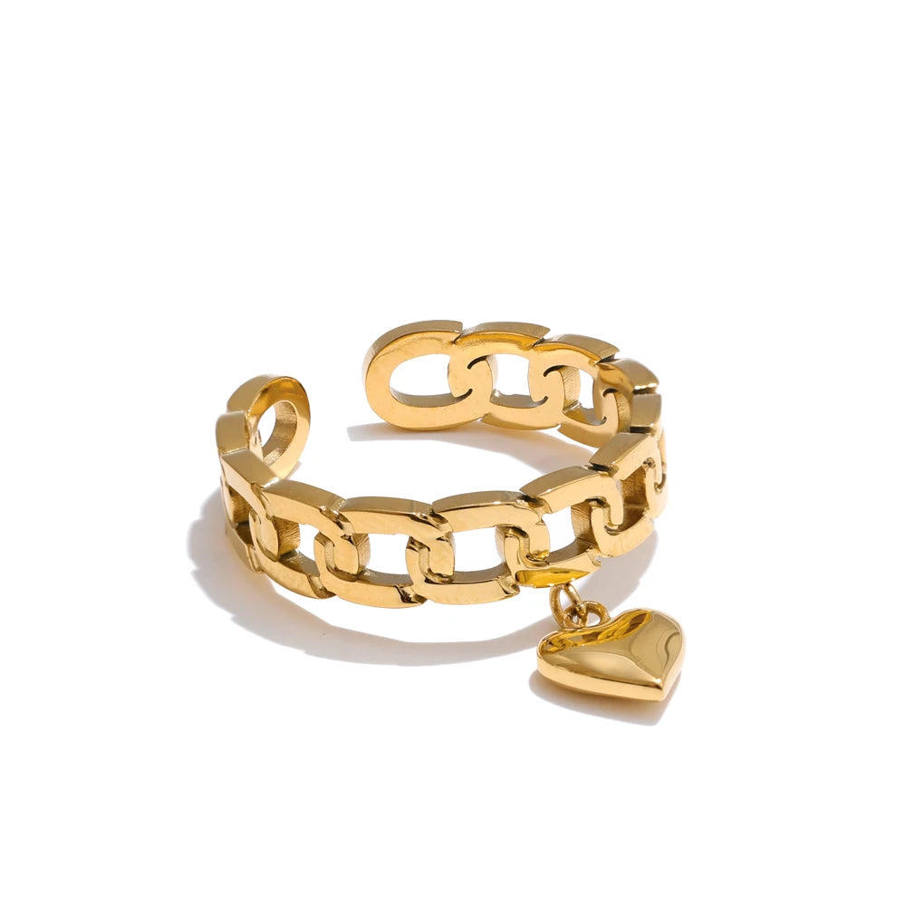 Lina Gold Chain Ring