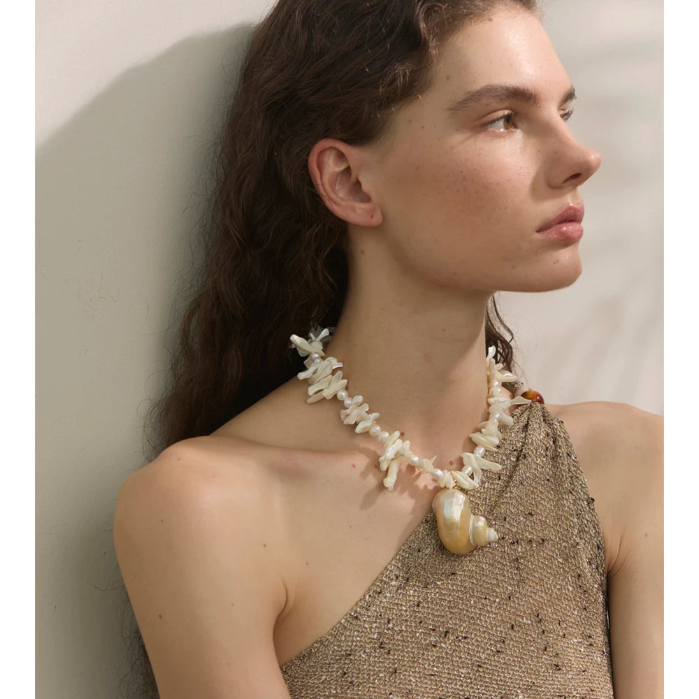 Shell & Stone Necklace