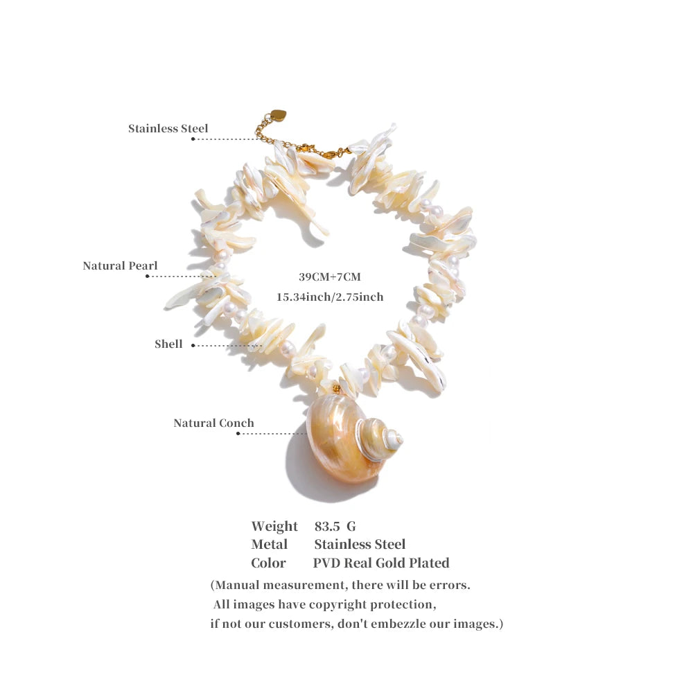 Shell & Stone Necklace