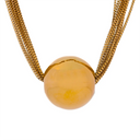 Golden Aura Disc Necklace