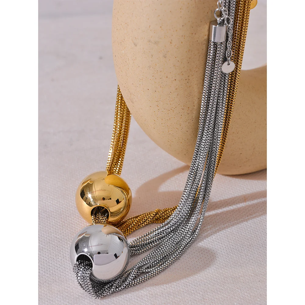 Golden Aura Disc Necklace