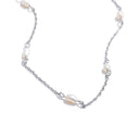 Gold Chain Pearl Necklace