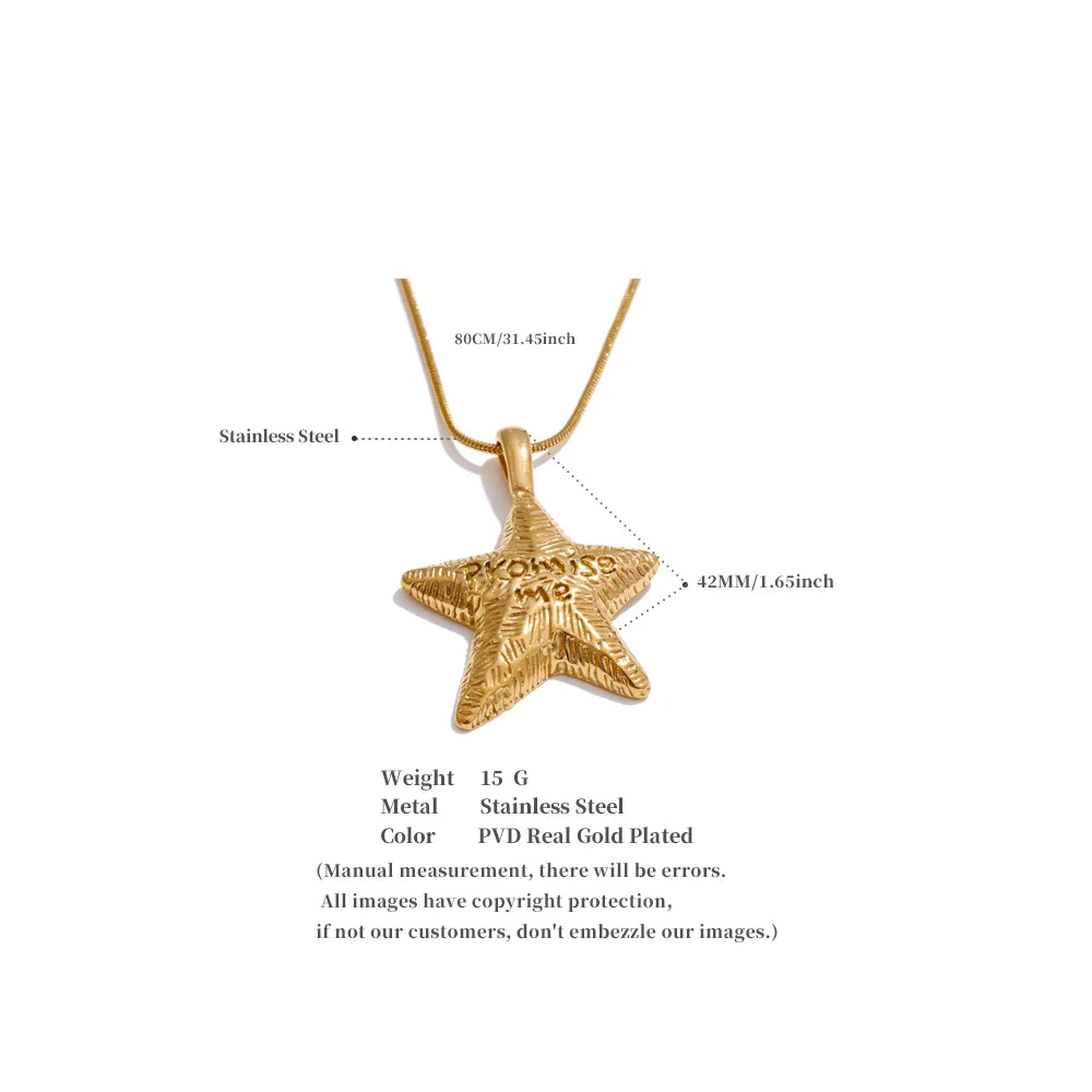 Golden Starfish Necklace