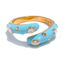 Eve Color Enamel Gold Ring