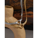 Gold Heart Chain Necklace