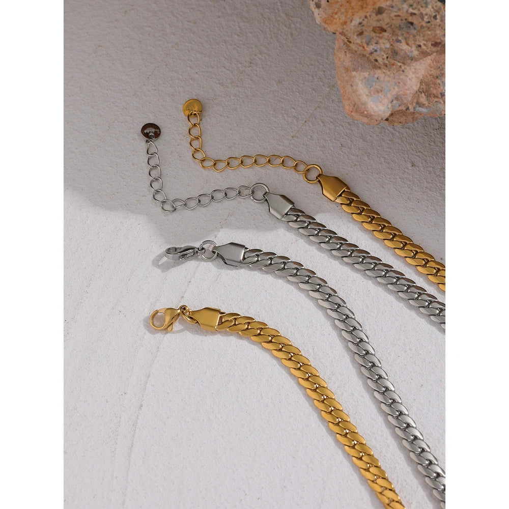 Gold Heart Chain Necklace