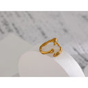 Gold Serpent Wrap Ring