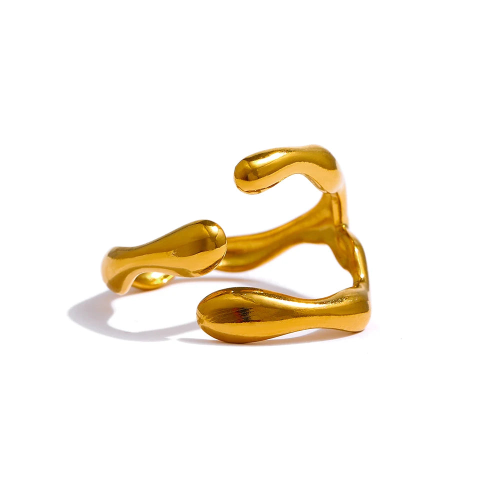 Gold Serpent Wrap Ring