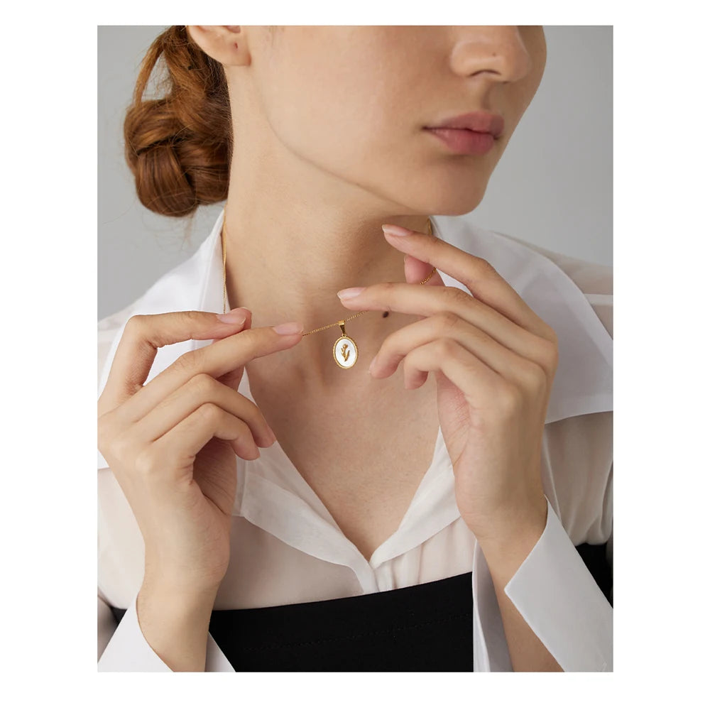 Golden Angel Medallion Necklace