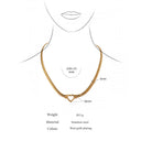 Gold Heart Chain Necklace