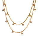 Double Layer Crystal Bead Necklace
