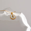 Golden Angel Medallion Necklace