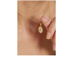 Golden Angel Medallion Necklace