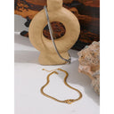Gold Heart Chain Necklace