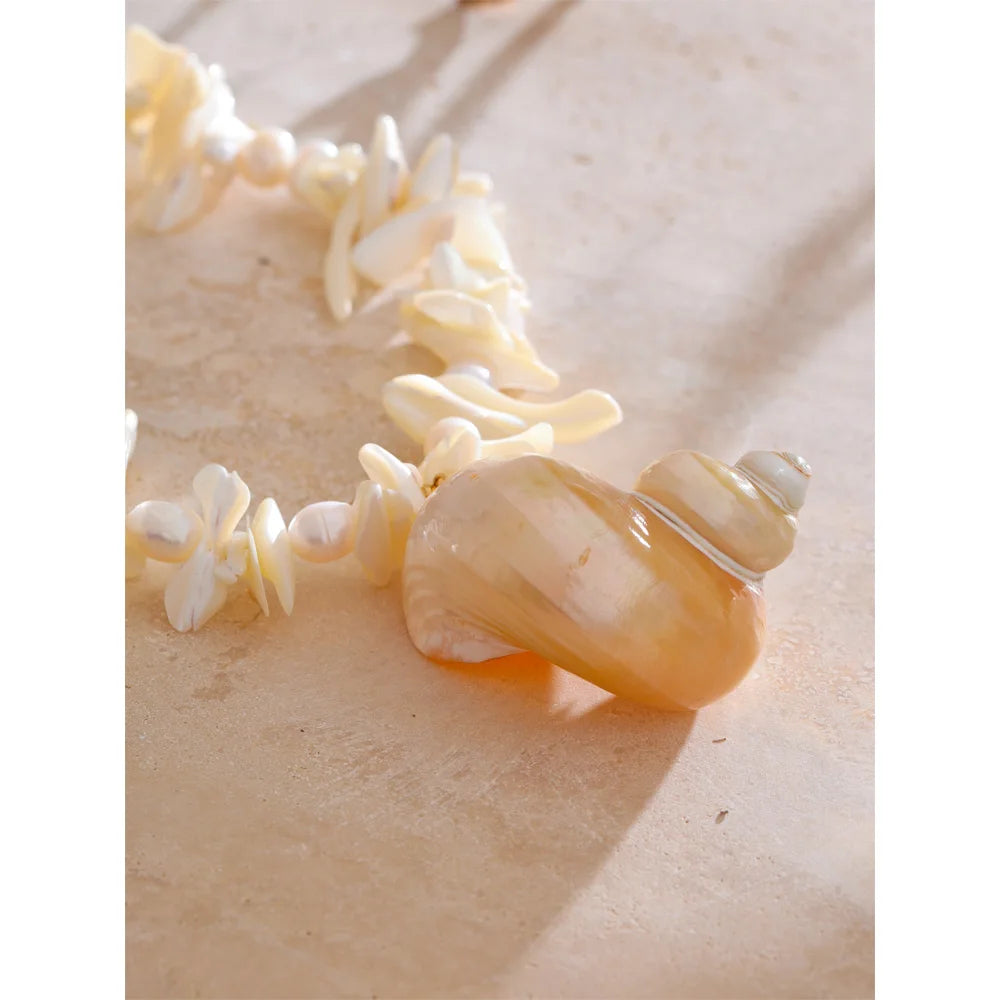 Shell & Stone Necklace