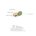 Emerald Whisper Gold Ring – Dual Stone Minimal Luxe Design