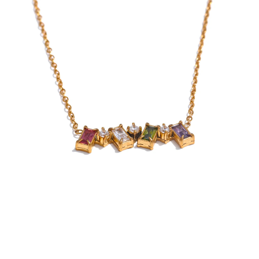 Rainbow Star Crystal Necklace