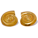 Golden Spiral Pendant Necklace