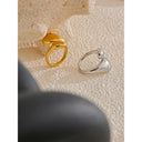 Sofia Minimal Open Gold Ring