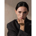 Ribbed Gold Double Dome Statement Ring