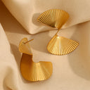 Twisted Fan Earrings