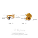 Artistic Gold Open Rings Set