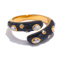 Eve Color Enamel Gold Ring