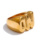 Bold Sculpted Gold Ring
