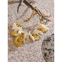 Golden Seashell Statement Necklace
