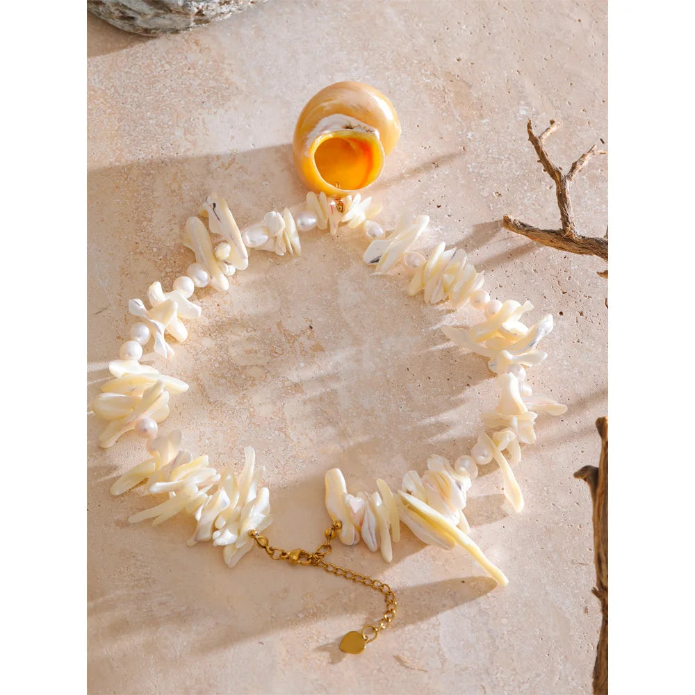 Shell & Stone Necklace