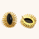 Noir Halo PVD Hoops
