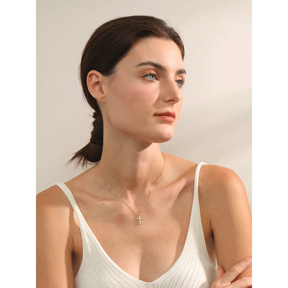 Crystal Cross Necklace